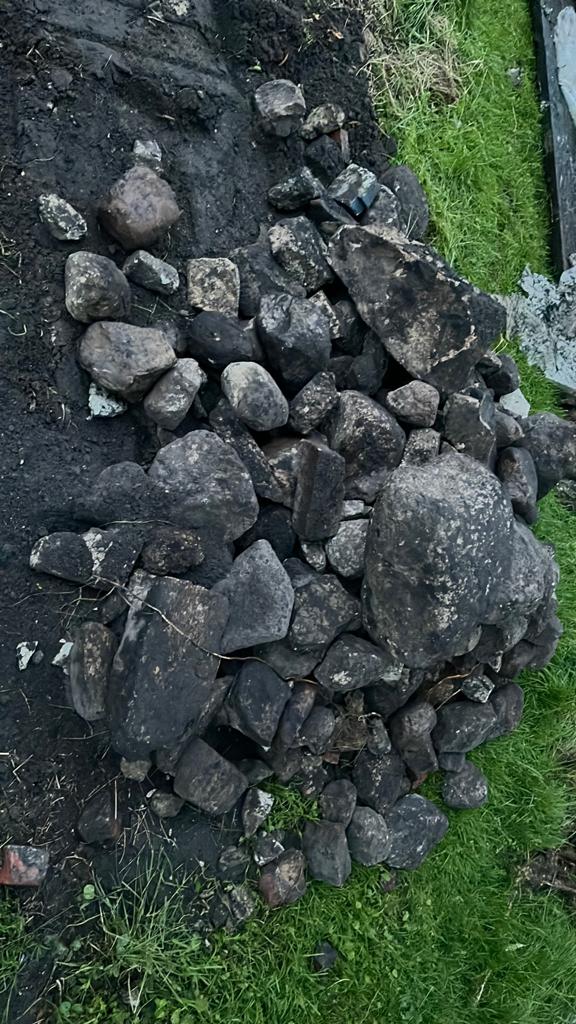 Gratis veldkeien, Tuin en Terras, Grind, Keien en Split, Ophalen, Gebruikt