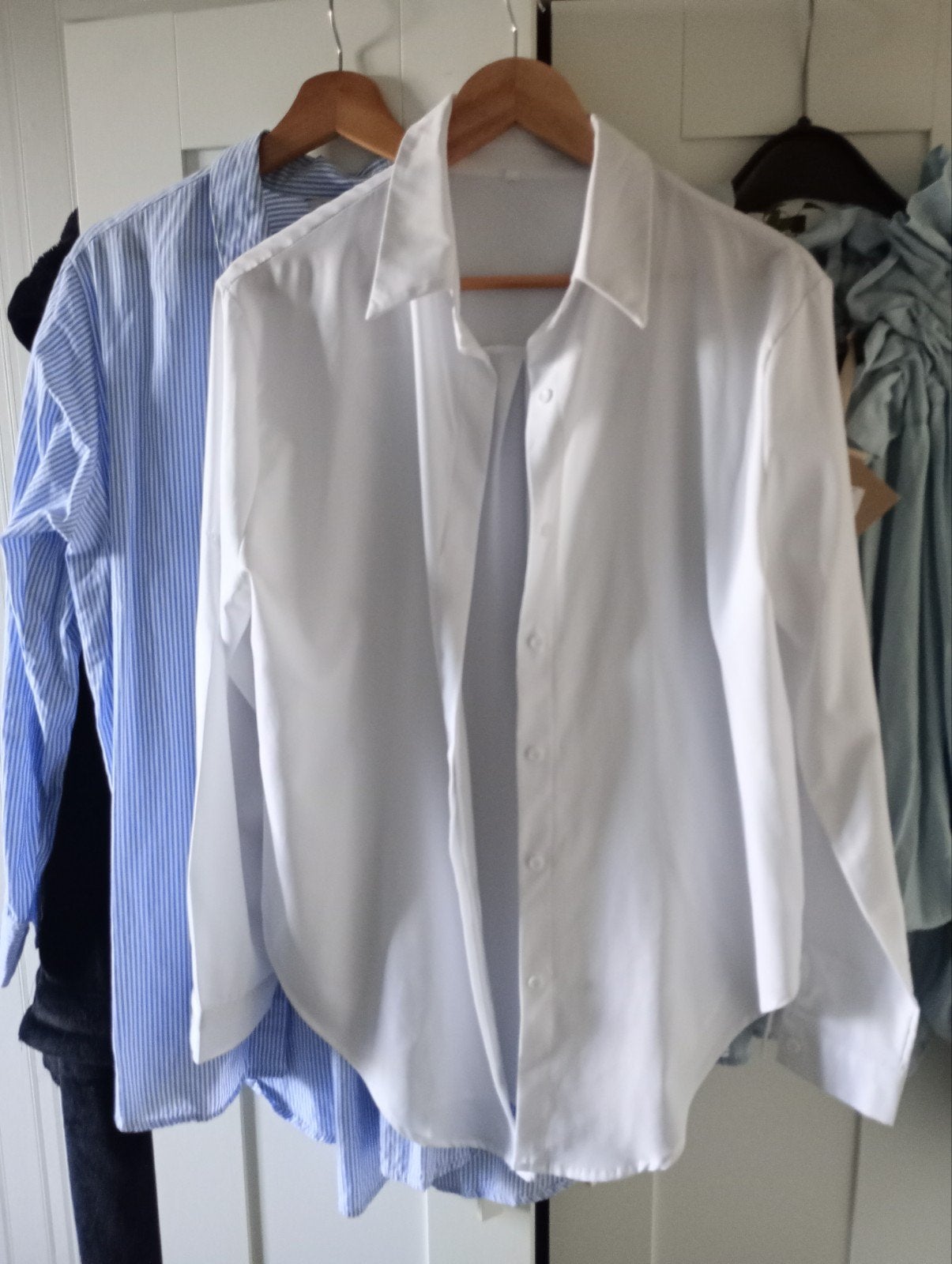 Witte soepel vallende blouse - Maat 42/44, Ophalen of Verzenden, Zo goed als nieuw, Maat 42/44 (L), Wit