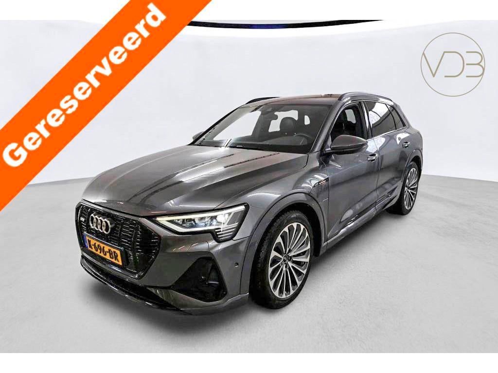 Audi e-tron 55 quattro S-Line 95kw Pano Leer Trekhaak 1e eig, Auto's, Audi, Bedrijf, Te koop, e-tron, 4x4, ABS, Achteruitrijcamera