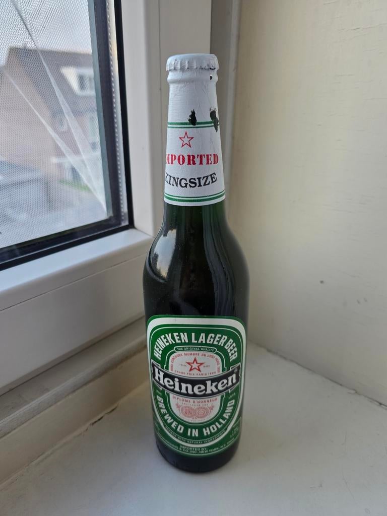 Amerikaanse Heineken kingsize fles 29 cm uit 1993, Ophalen of Verzenden, Flesje(s), Heineken
