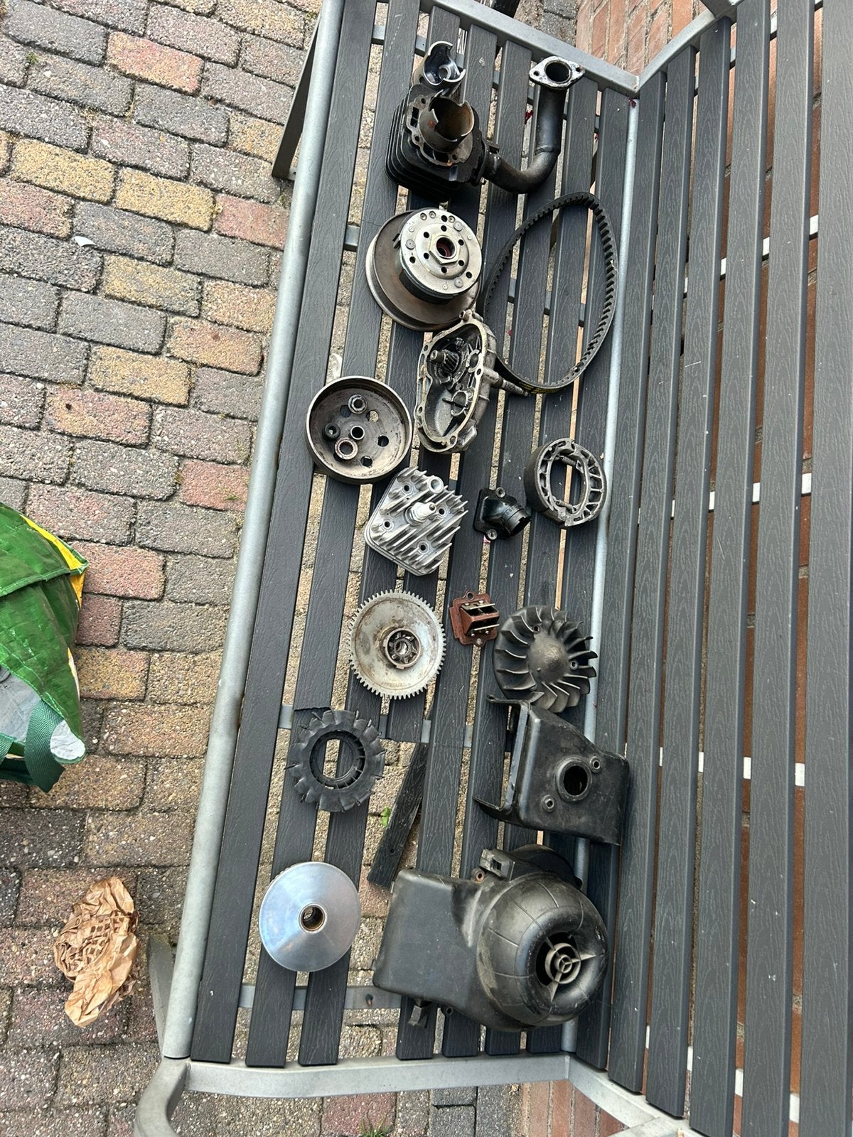 Piaggio 2takt onderdelen, Ophalen