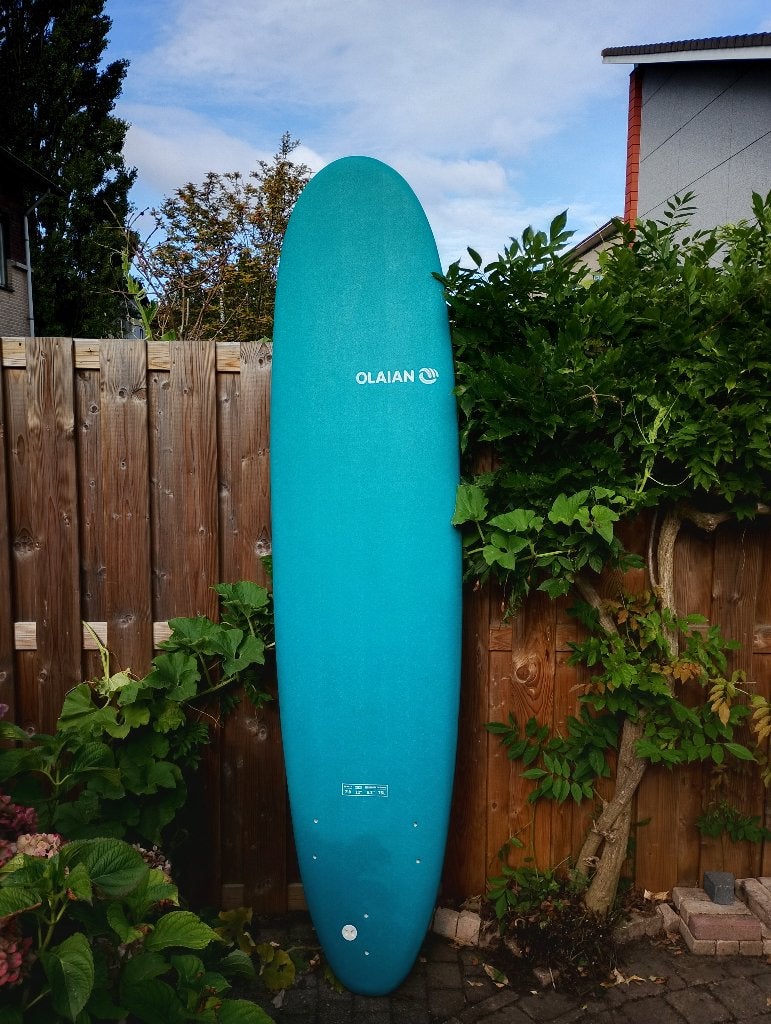 Foam surfboard 500 7'8" OLAIAN, Watersport en Boten, Ophalen, Zo goed als nieuw, Longboard, Met koord