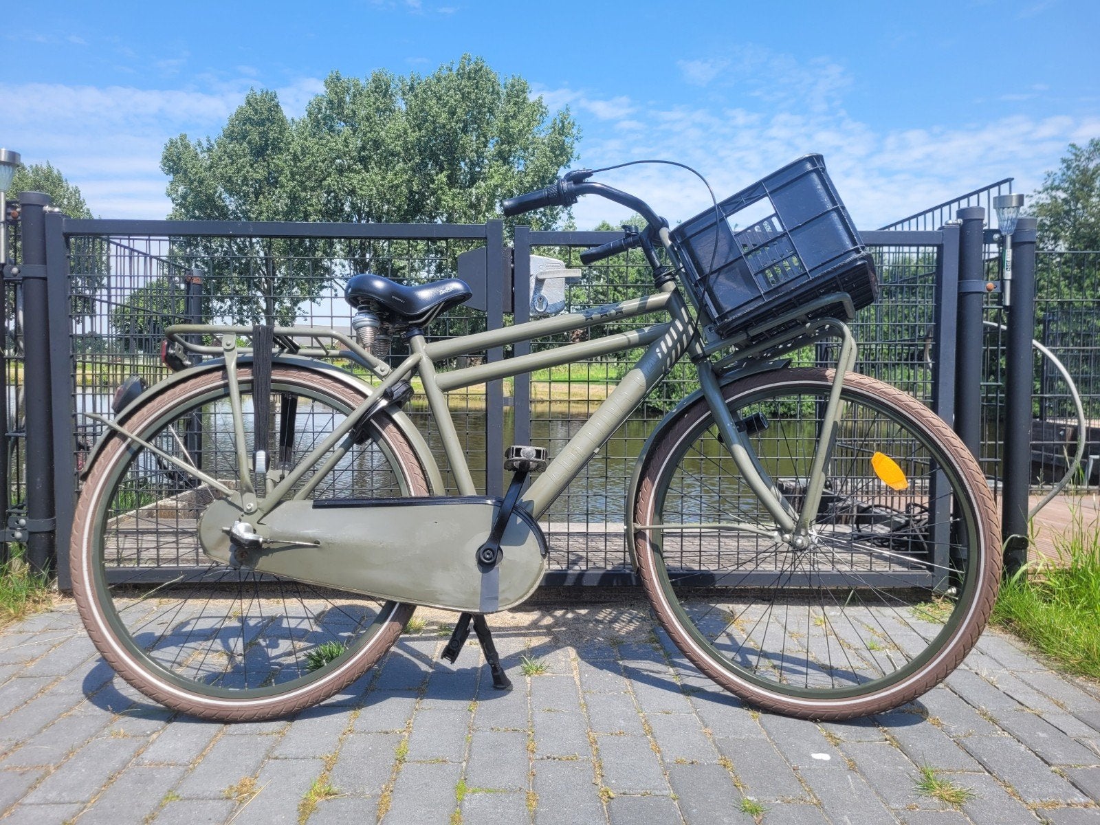 Groene Cortina U4 26 inch, Fietsen en Brommers, Cortina U4 transportfiets, Versnellingen, Zo goed als nieuw, Ophalen