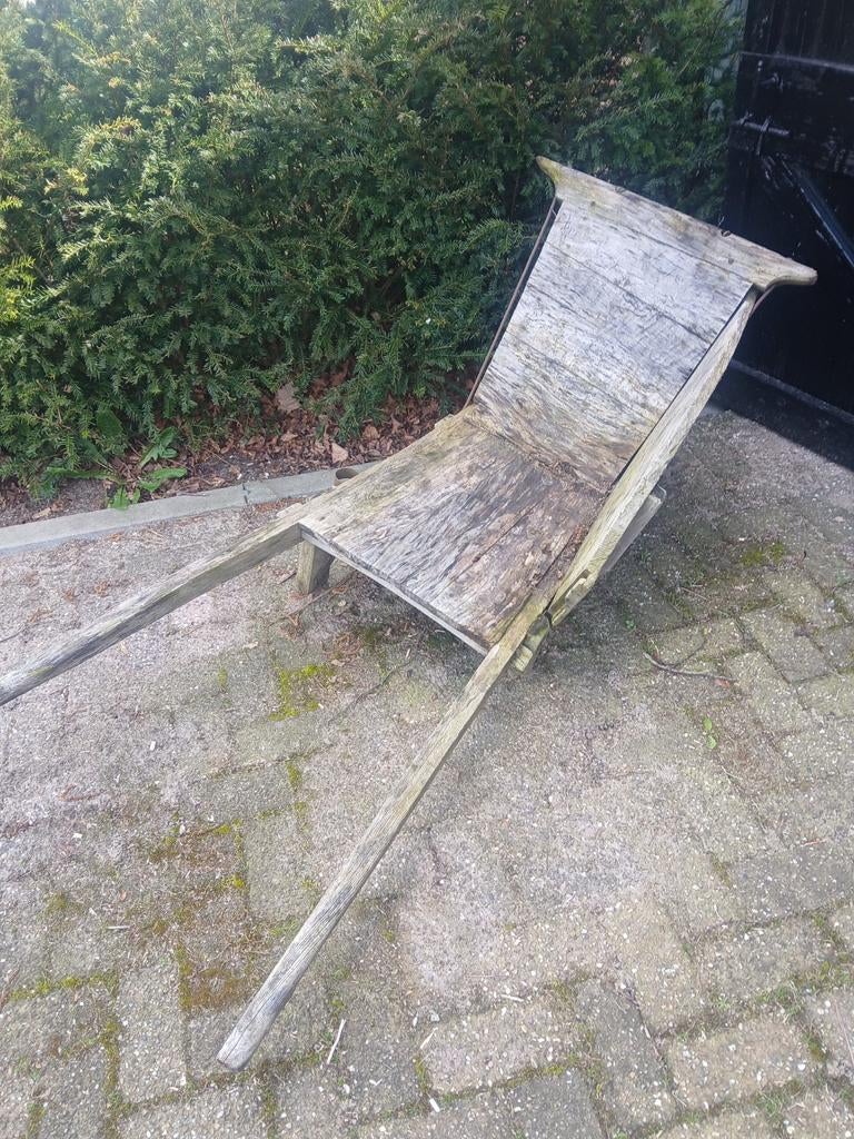 Antieke houten kruiwagen, Antiek en Kunst, Ophalen