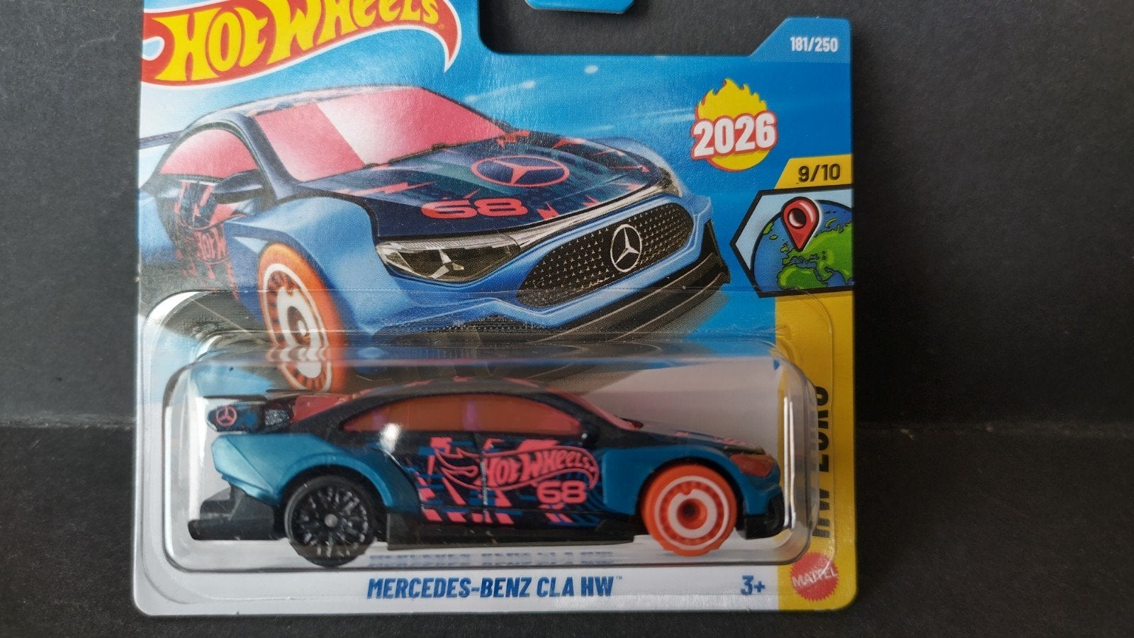 Mercedes Benz Cla 1:64 3inch Hotwheels Pol, Auto, Verzenden, ., Nieuw
