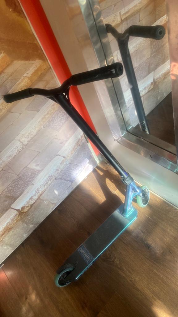 Stunt step  groen blauw, Ophalen of Verzenden, Gewone step