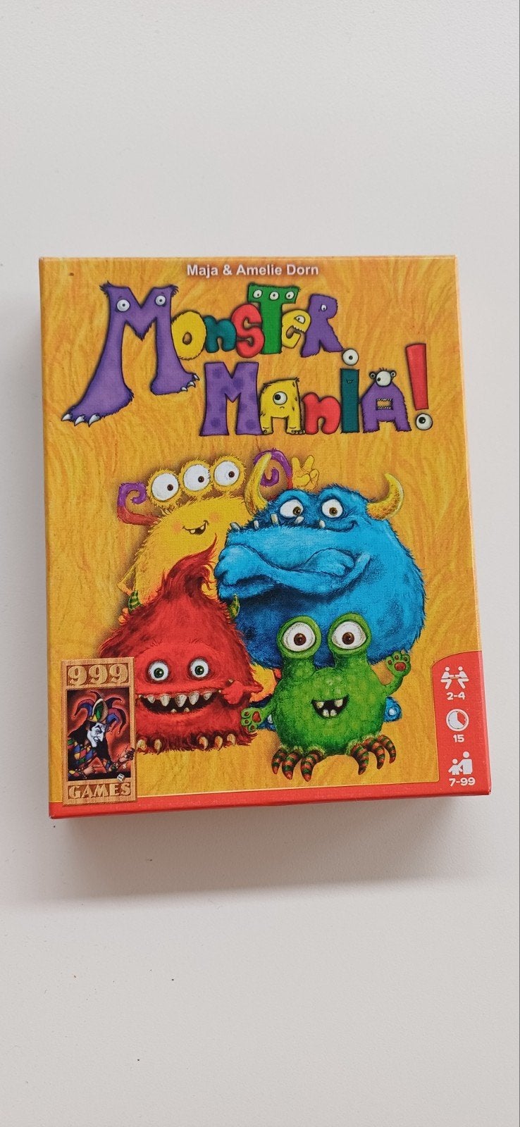 Monster Mania! kaartspel van 999 games, Een of twee spelers, Ophalen of Verzenden, Zo goed als nieuw, 999 Games
