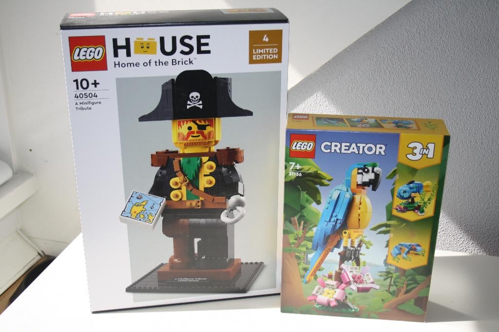 Lego House Piraat met Exotic Parrot 40504 en 31136, Kinderen en Baby's, Speelgoed | Duplo en Lego, Nieuw, Lego, Complete set, Ophalen of Verzenden
