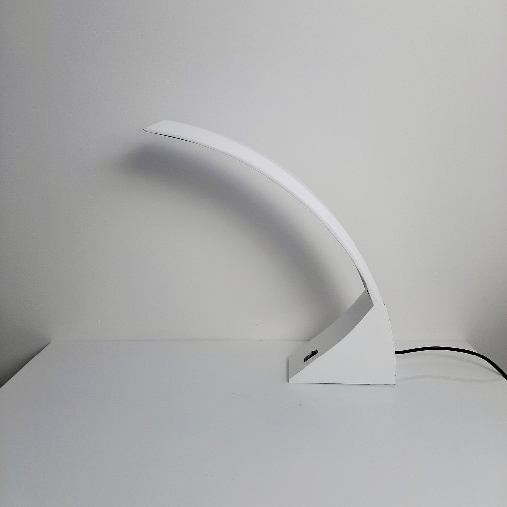 Vintage design booglamp, bureaulamp, tafellamp, Italiaans, Verzenden, Huis en Inrichting