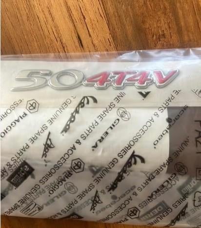 Sticker Piaggio Woord 50 4T4V Fly New 2012 675139, Ophalen of Verzenden