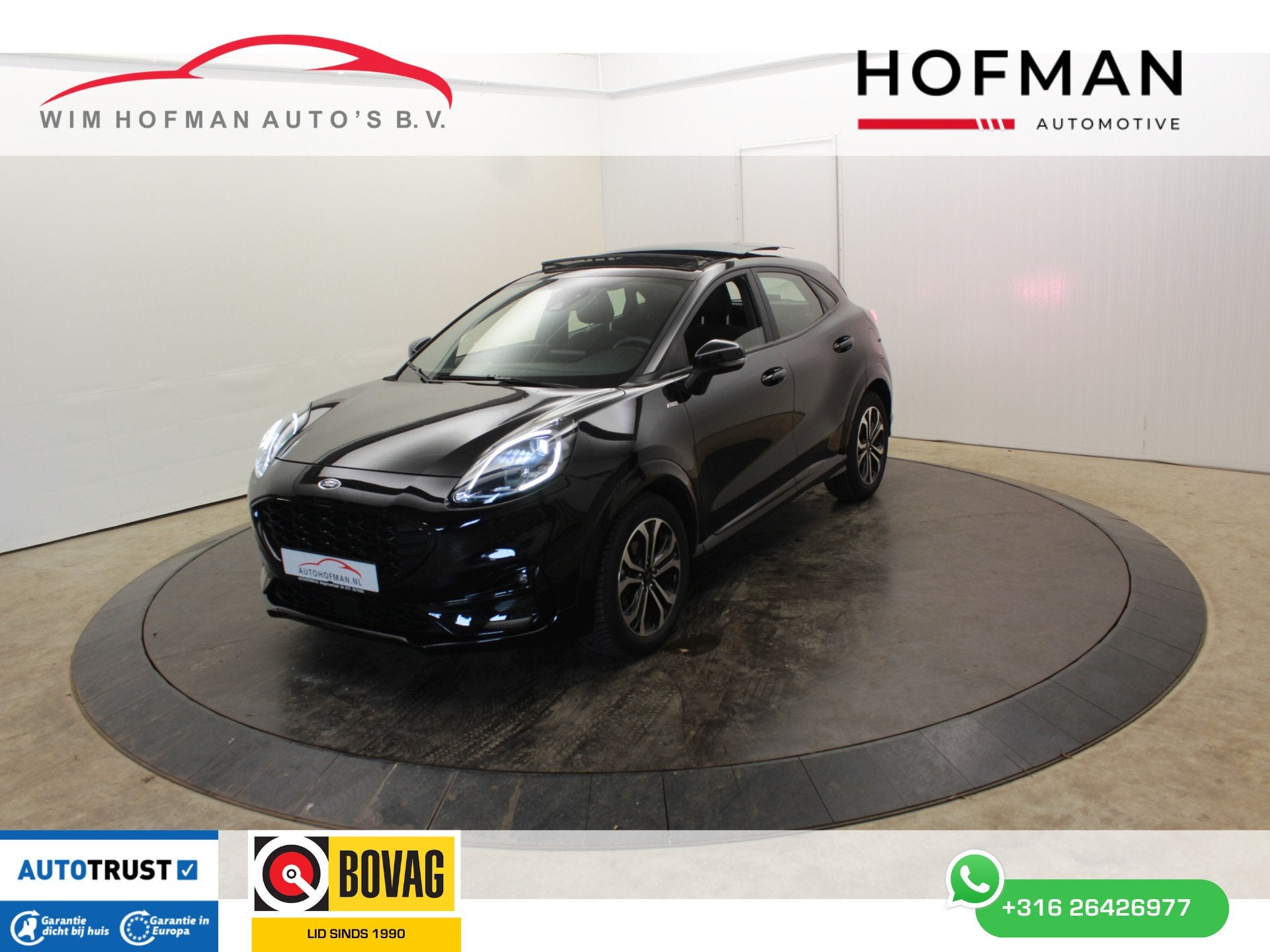 Ford Puma 1.0 EcoBoost Hybrid ST-Line Camera Panodak Cruise, Auto's, Automatische klimaatregeling, Zwart, Met garantie (alle)