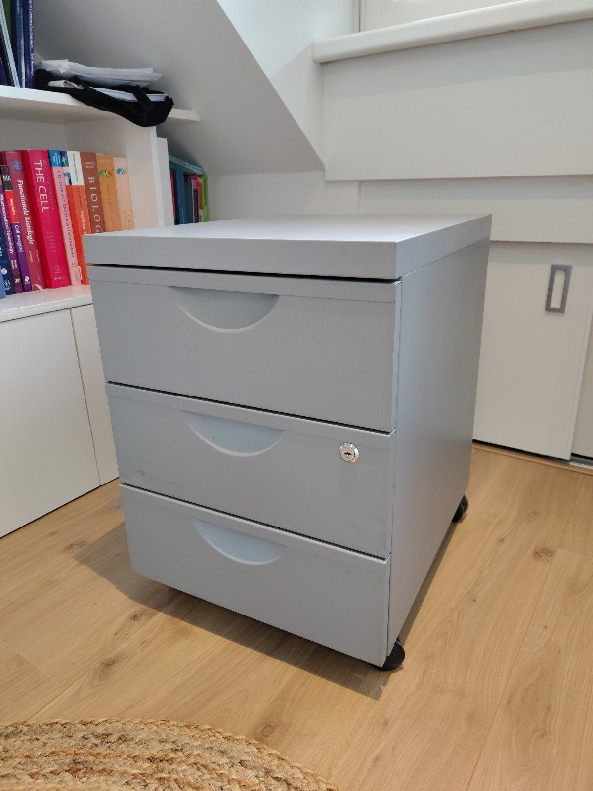 IKEA ERIK iconische stalen ladekast met wieltjes, Huis en Inrichting, Kasten | Ladekasten, Ophalen, Minder dan 50 cm, Gebruikt
