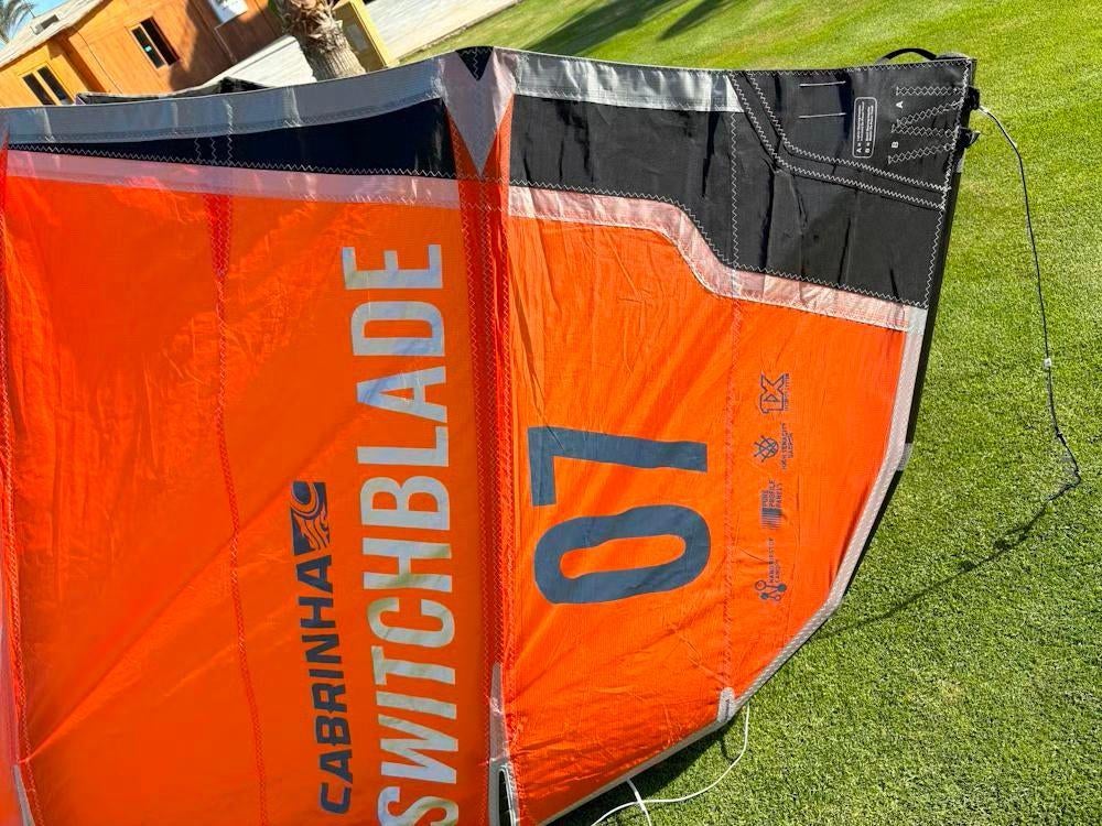 Cabrinha Switchblade 7 meter, Watersport en Boten, Kitesurfen, Geen board, Ophalen of Verzenden, Zo goed als nieuw, Kite