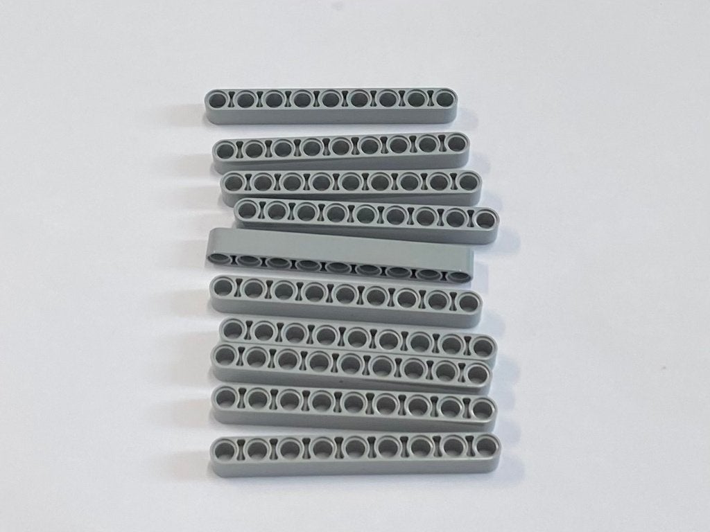 Partij 10x nieuwe dikke Lego 1x9 liftarms in diverse kleuren, Overige thema's, Lego, Nieuw, Ophalen of Verzenden