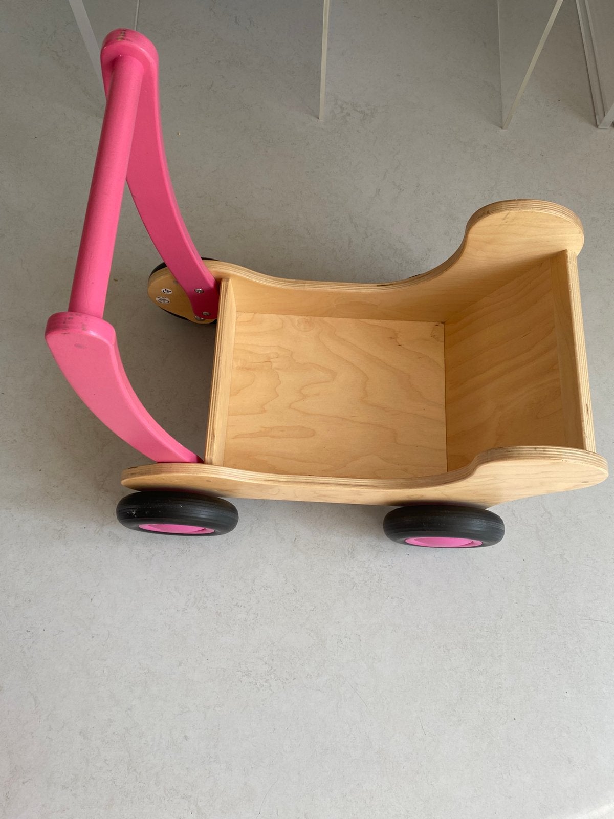 Van Dijk houten poppenwagen, Ophalen, Zo goed als nieuw, Duw- of Trekspeelgoed
