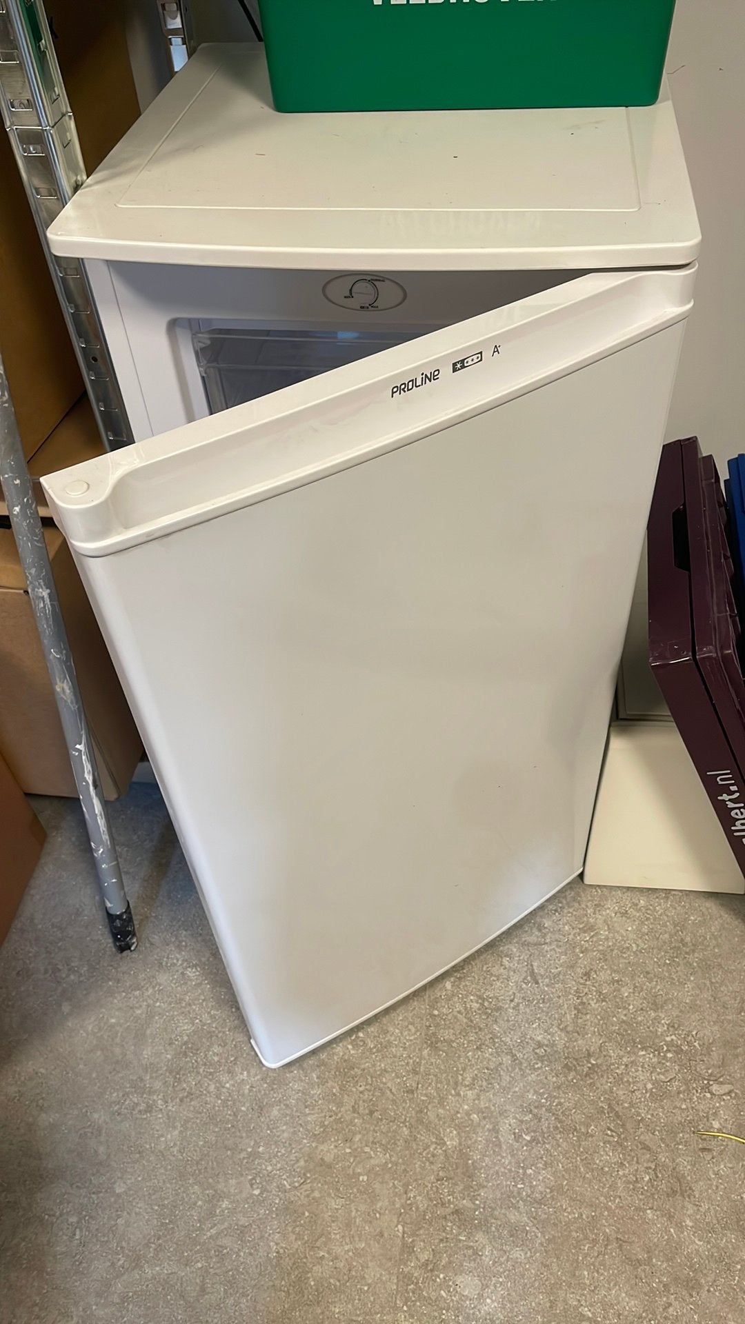 Proline A+ tafelmodel vriezer, Minder dan 85 cm, Minder dan 60 cm, Zo goed als nieuw, Energieklasse A of zuiniger