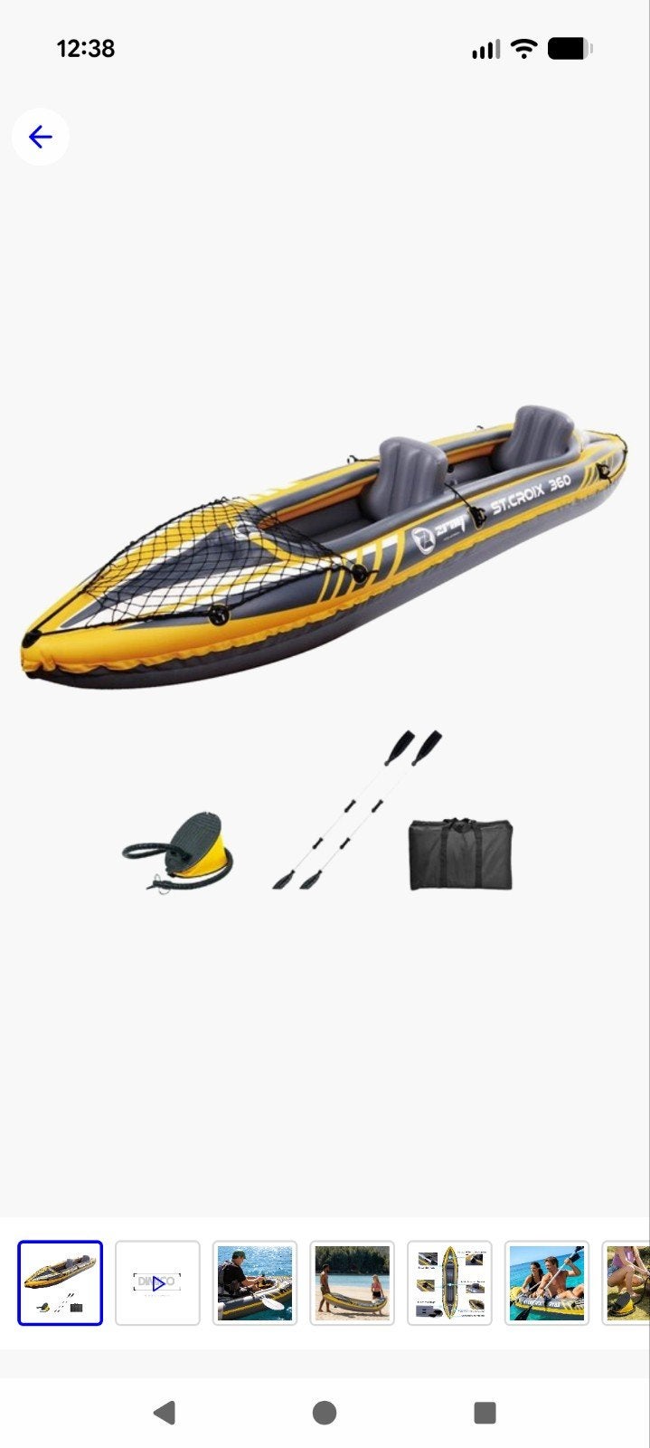 Opblaasbare Kayak St. Croix 360 - heel goed, Ophalen