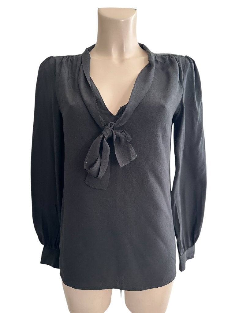 Maje shirt lange mouw S, Maat 38/40 (M), Zwart, Ophalen of Verzenden, Zo goed als nieuw
