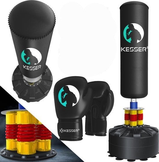 Stevige Kesser Bokspaal set - Staand met Bokshandschoenen, Sport en Fitness, Groter dan maat XL, Ophalen, Overige