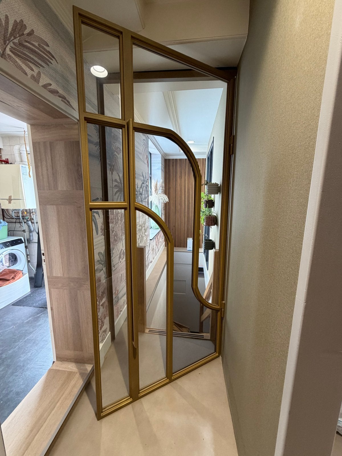 Metalen deur, 215 cm of meer, Binnendeur, Nieuw, Glas