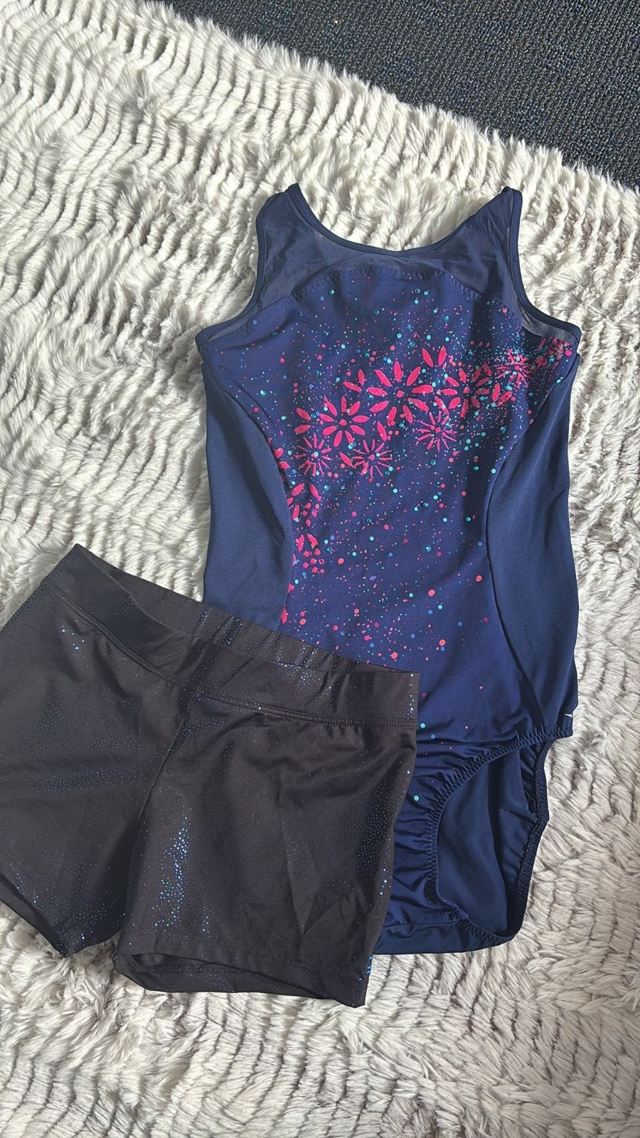 Turnpakje met bijpassend broekje, Blauw, Ophalen of Verzenden, Fitness of Aerobics, Onbekend