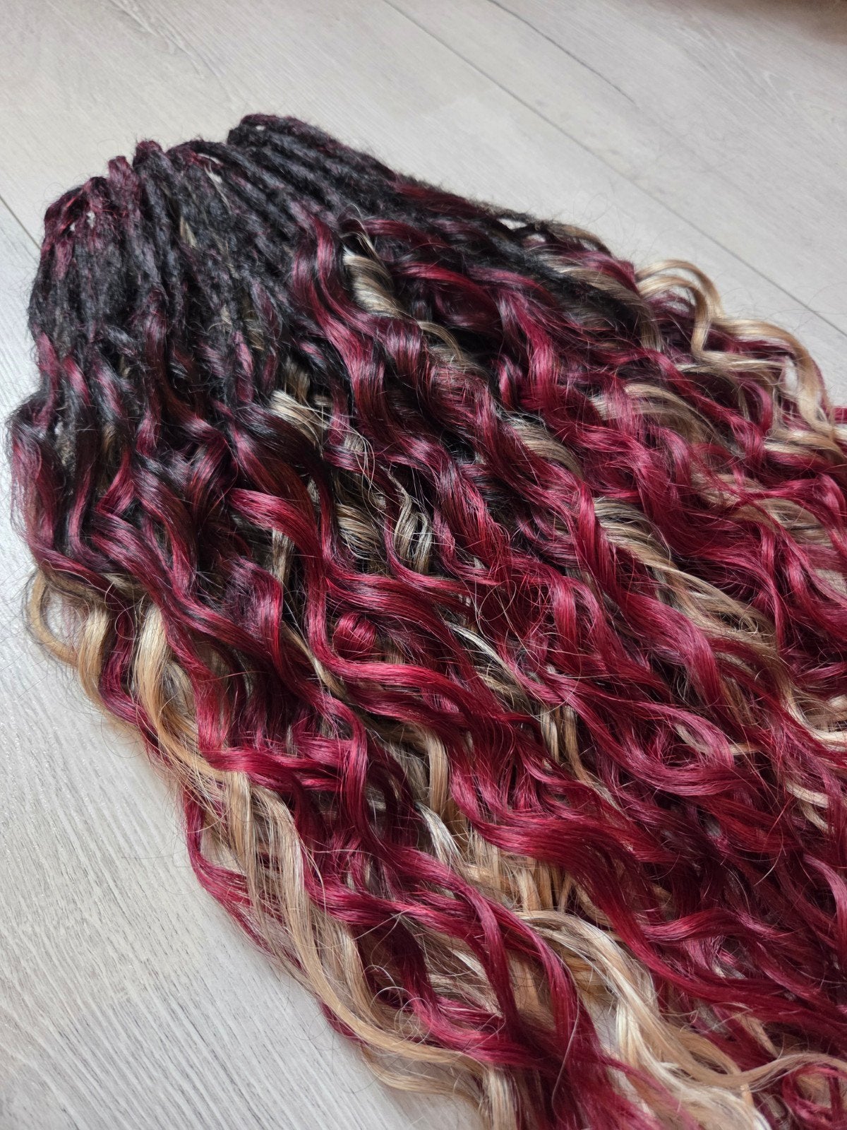 Krul dreads sets - 60 dubbel ended, Ophalen of Verzenden, Nieuw, Pruik of Haarverlenging