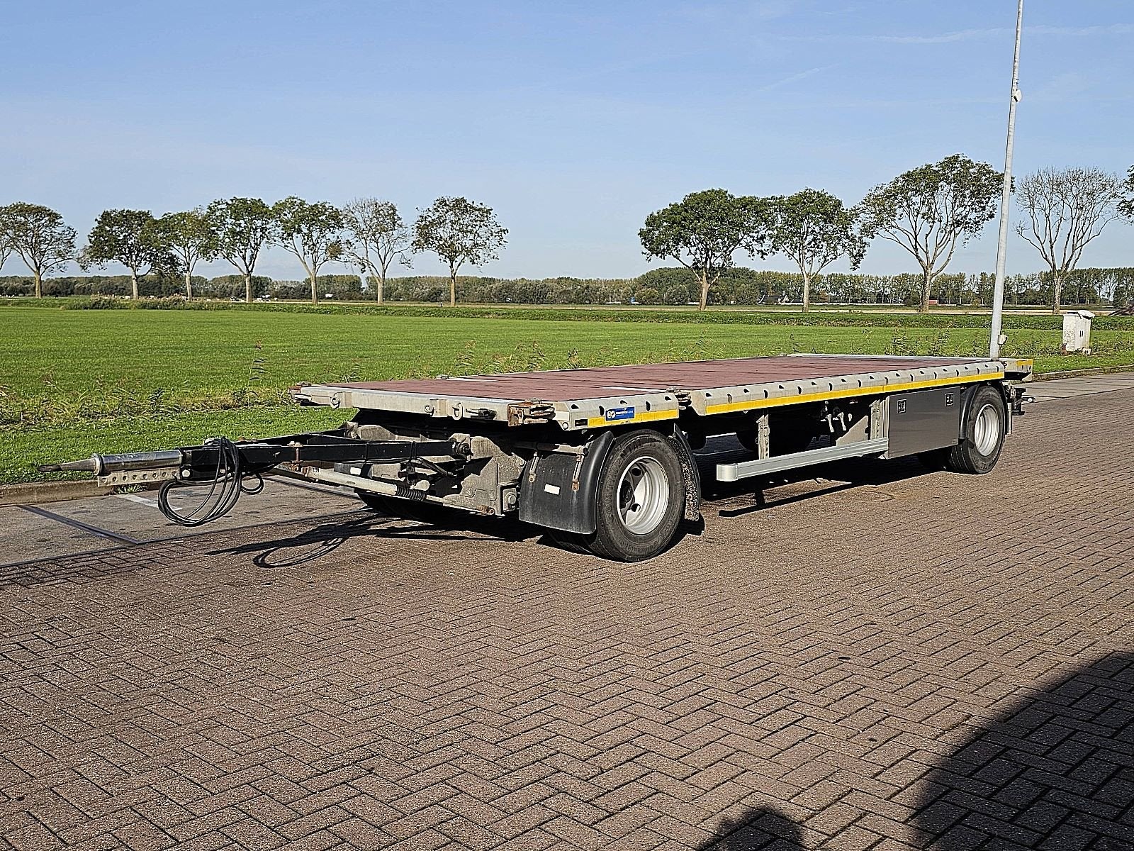 MEUSBURGER BIBERACH APT-18DL twistlocks back ext., Auto's, Overige kleuren, Bedrijf, Aanhangers en Opleggers, Te koop