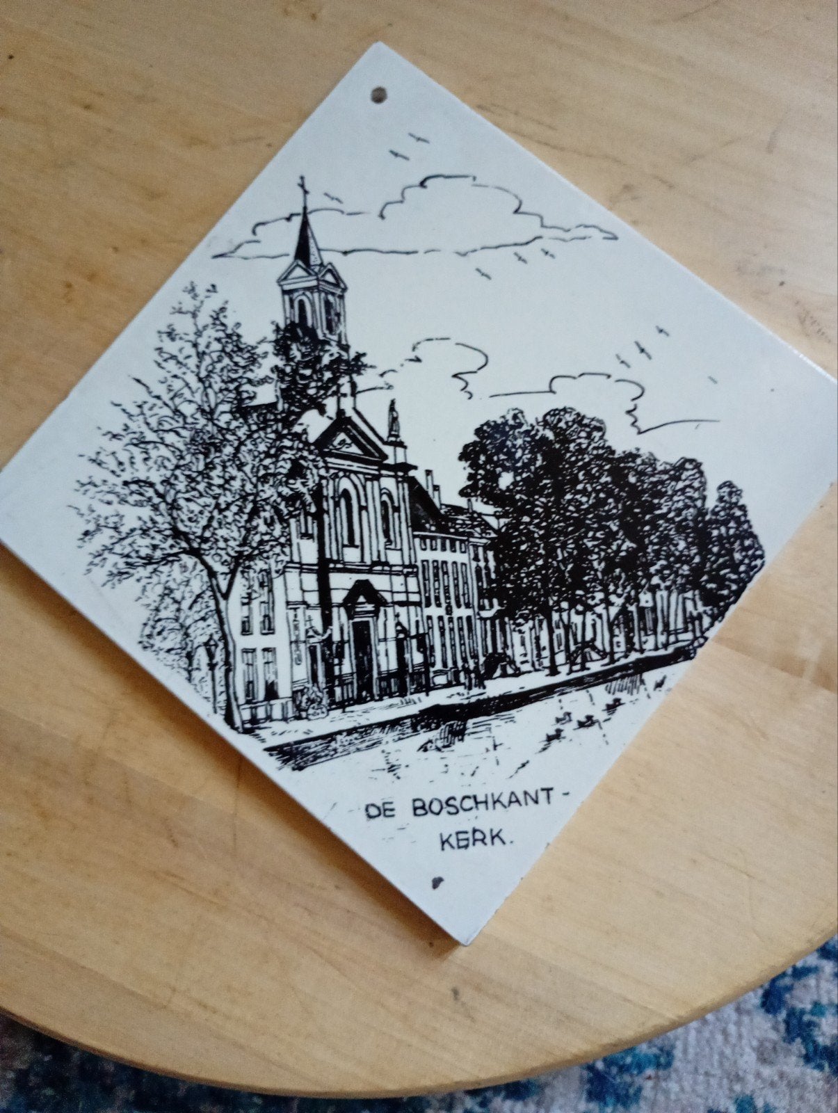 Mosa tegel 'De Boschkant Kerk' Holland, Ophalen
