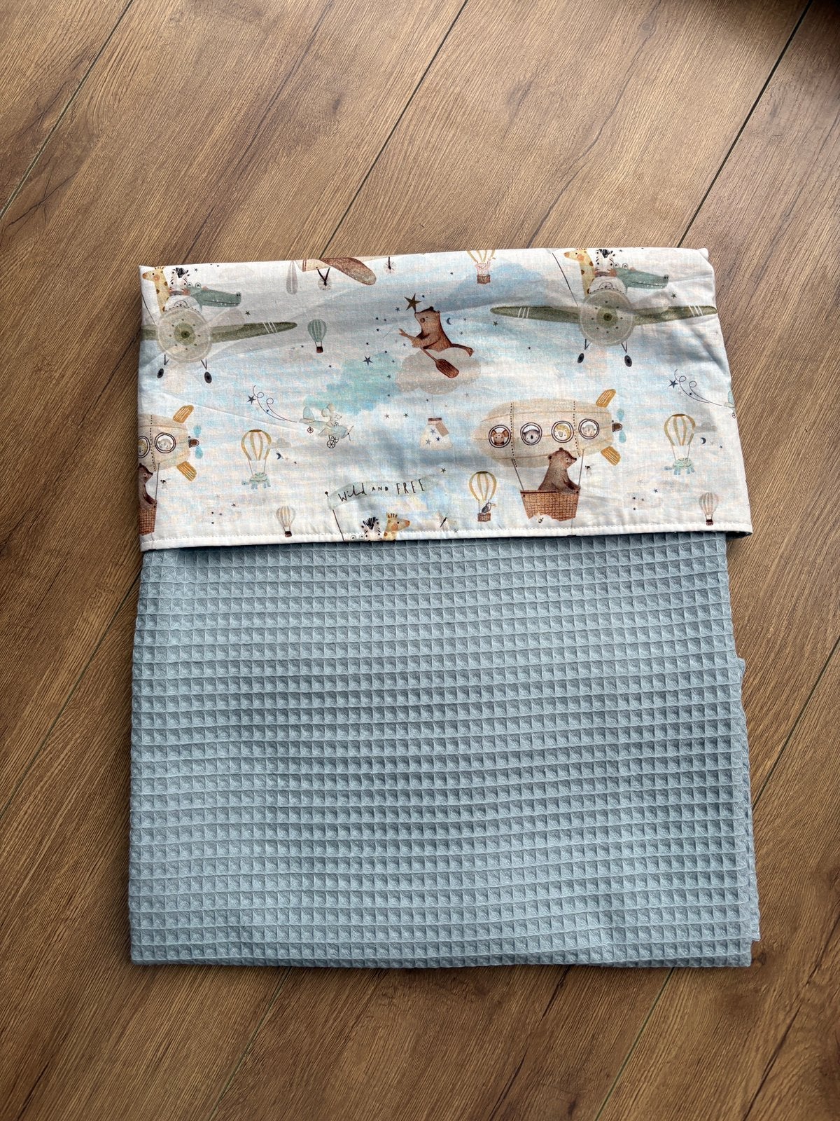 Nieuw Wiegdeken / babydeken met dierentuin dieren, Kinderen en Baby's, Ophalen of Verzenden, Nieuw, Deken