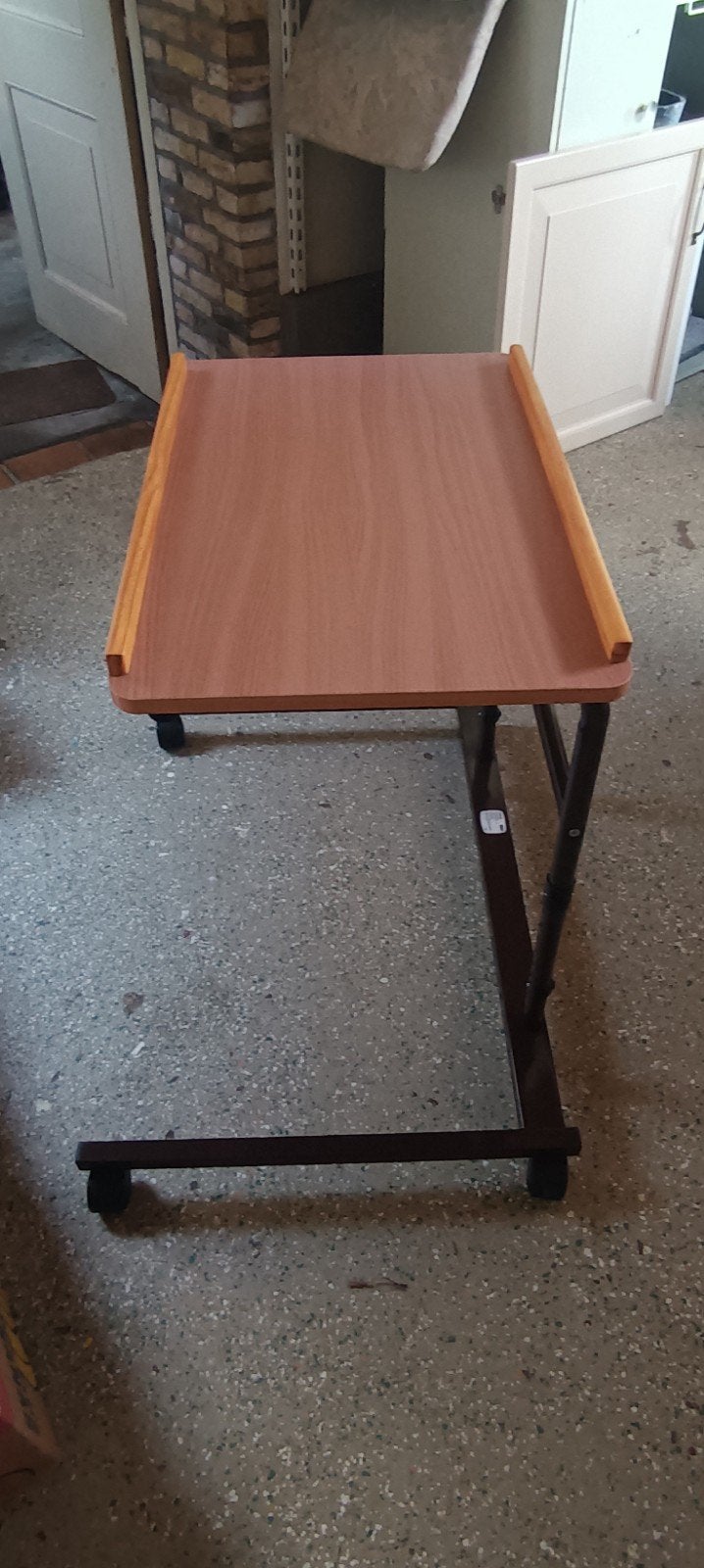 StoelLeestafeltje , verstelbaar, verrijdbaar met rem, Ophalen, Rechthoekig, 75 cm of meer, 60 cm of meer