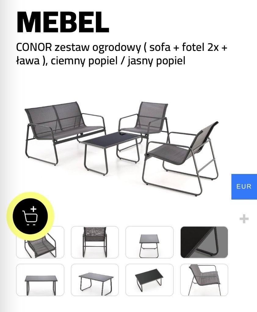 Tuinmeubilair, Ophalen, 4 zitplaatsen, Gebruikt, Loungeset