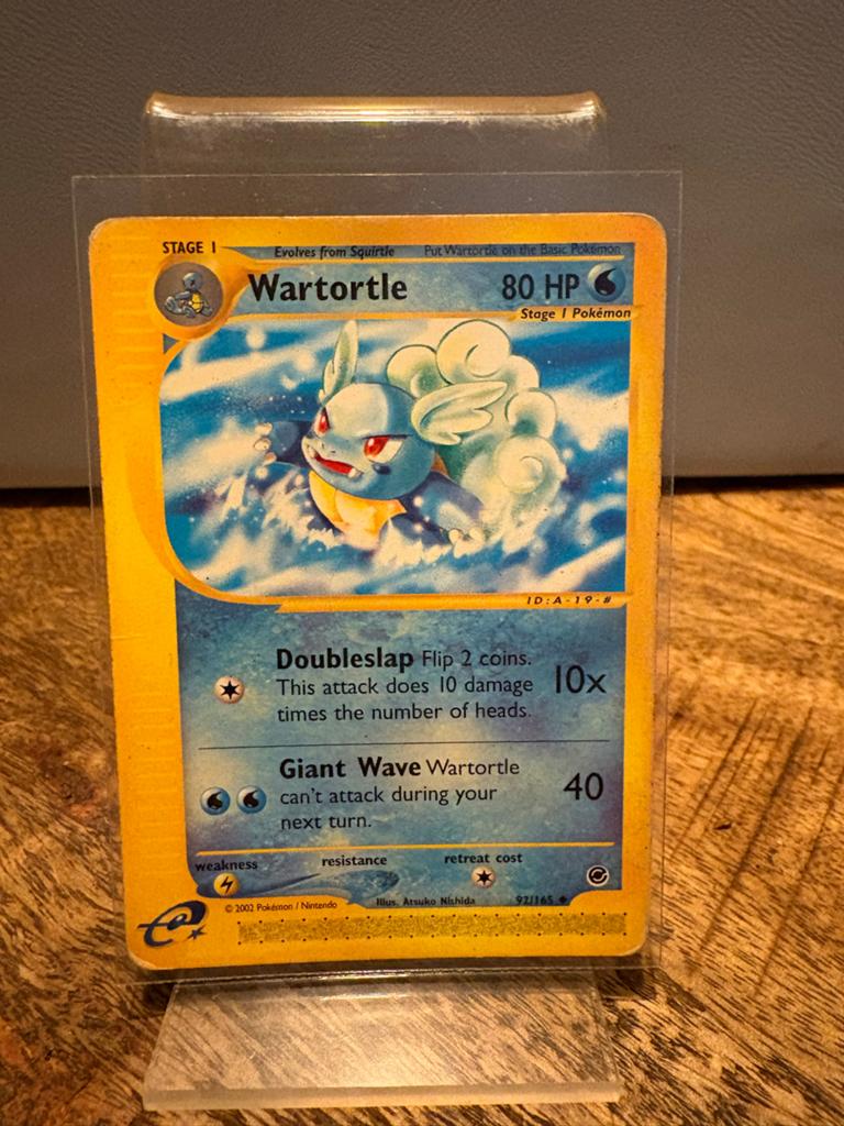 Wartortle Pokémon Kaart - 92/165 Skyridge E series (2002), Hobby en Vrije tijd, Verzamelkaartspellen | Pokémon, Ophalen of Verzenden
