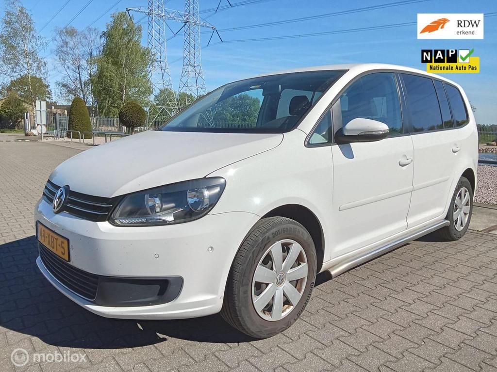 Volkswagen Touran 2.0 TDI Comfortline BlueMotion/automaat/cr, Euro 5, Stof, Zwart, Wit
