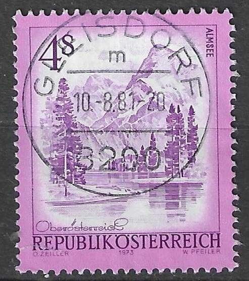 Oostenrijk 1973 - Yvert 1259 - Landschappen (ST), Verzenden, Gestempeld