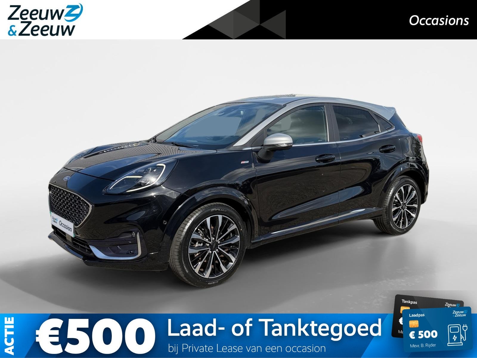 Ford Puma Vignale | Dealer onderhouden | Automaat | Winter p, Stof, Zwart, 665 kg, Bedrijf