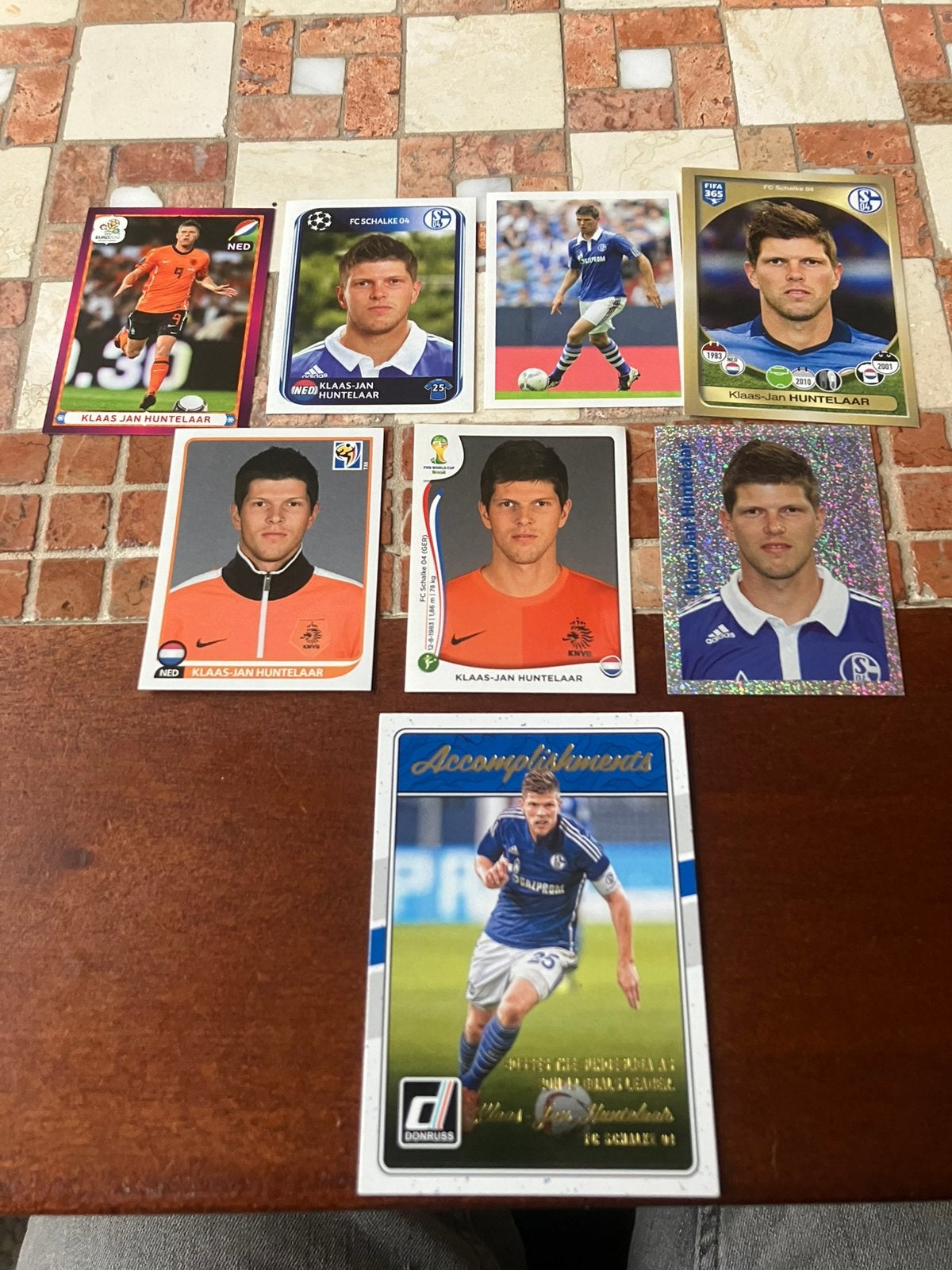 Klaas jan huntelaar panini oranje schalke, Ophalen of Verzenden, Zo goed als nieuw, Buitenlandse clubs, Poster, Plaatje of Sticker