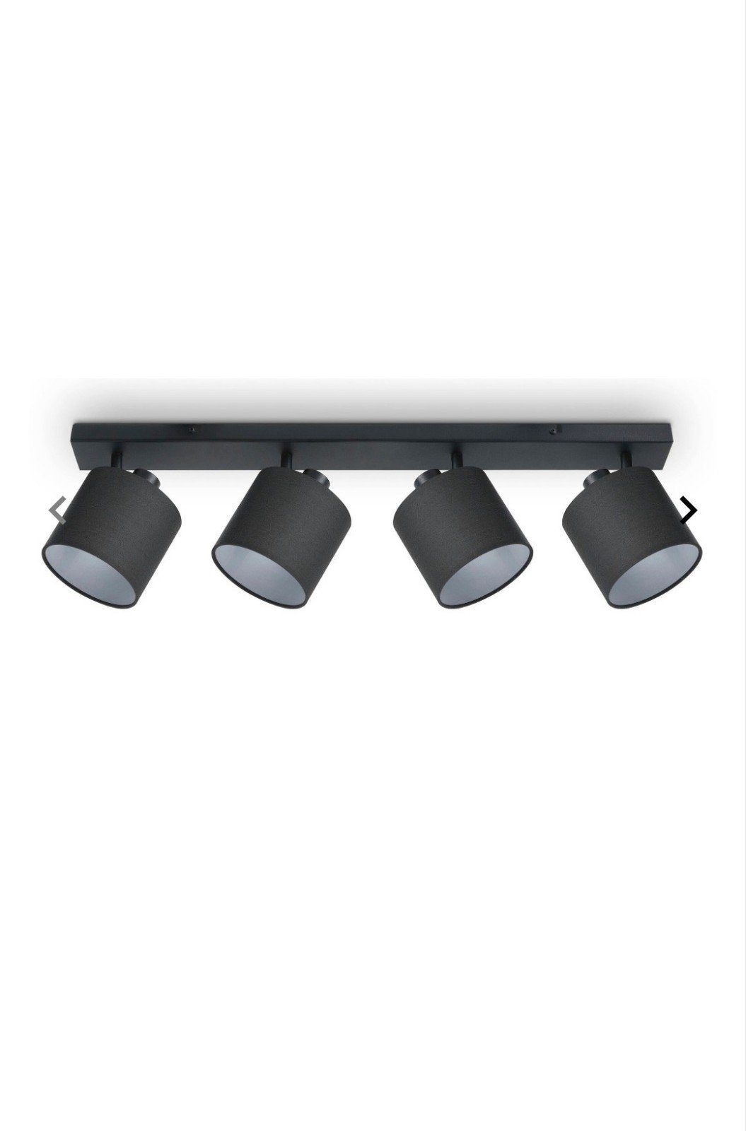 Paco Home Anika Hanglamp Zwart/Wit 4x E14, Nieuw, Ophalen of Verzenden, Modern, Metaal