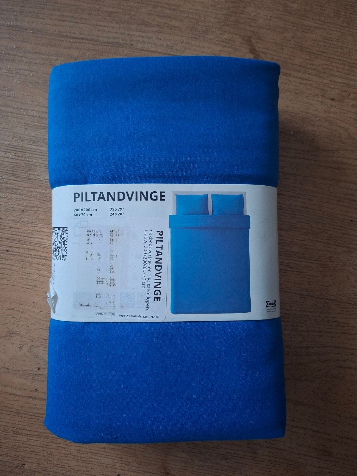 Nieuw IKEA Piltandvinge dekbedovertrek 200x200cm blauw, Blauw, Dekbedovertrek, Overige materialen, Ademend
