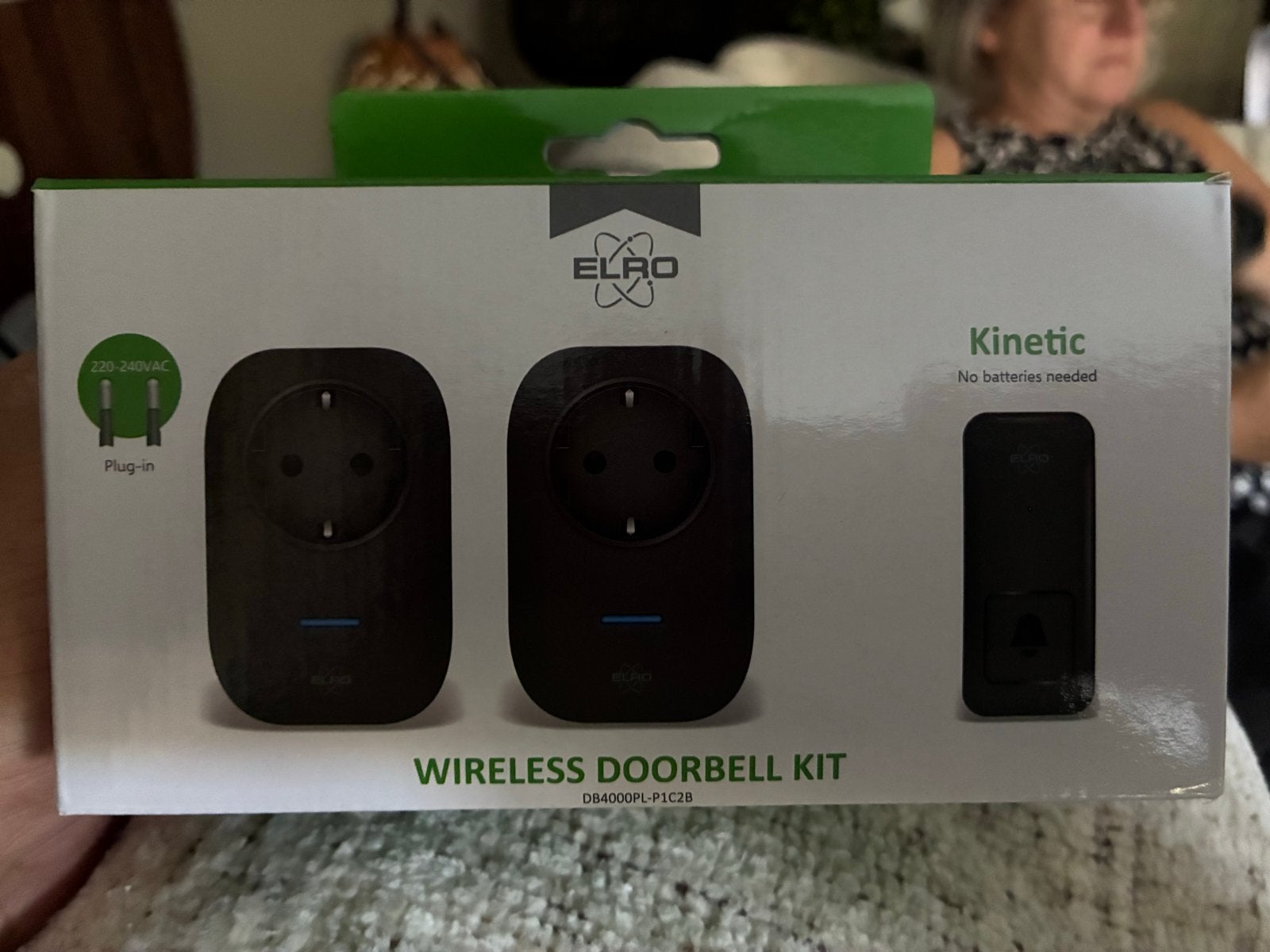 ELRO Draadloze Deurbel Kit - Kinetic, Geen Batterijen Nodig, Ophalen of Verzenden, Nieuw, Draadloos