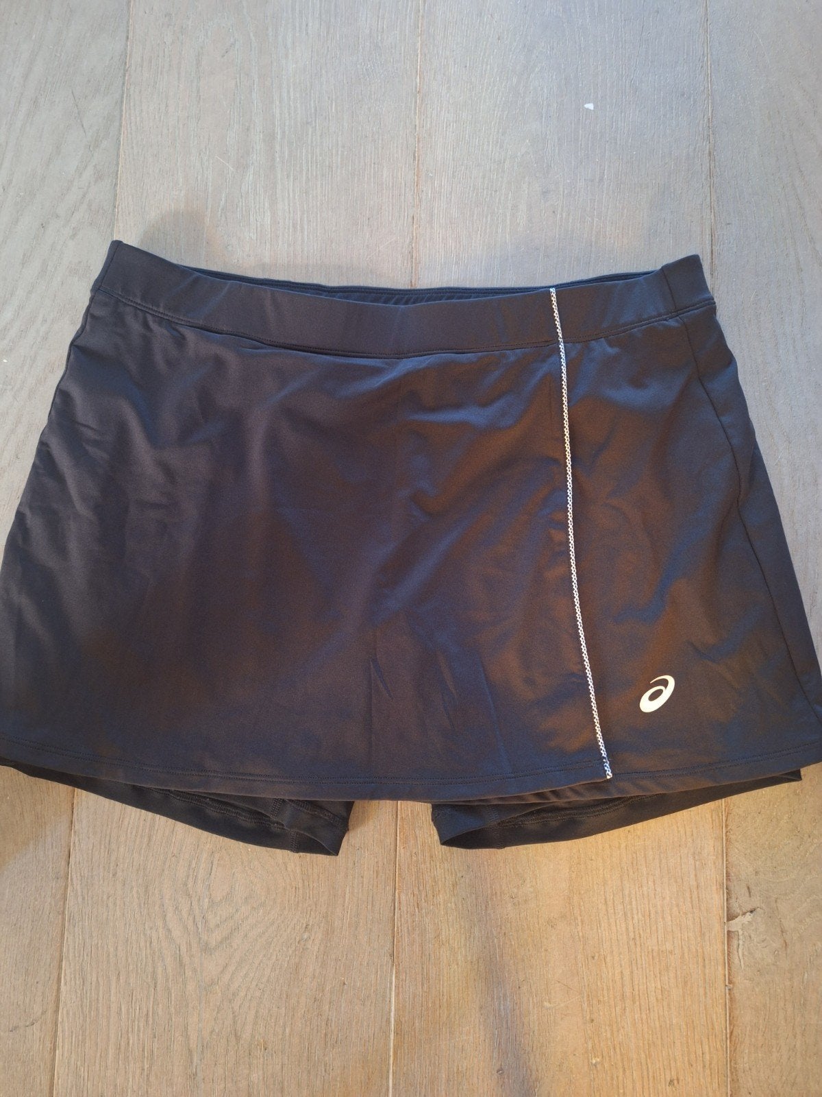 Asics tennisrokje met binnenbroekje - Maat XL, Kleding | Dames, Zwart, Maat 46/48 (XL) of groter, Ophalen of Verzenden, Zo goed als nieuw