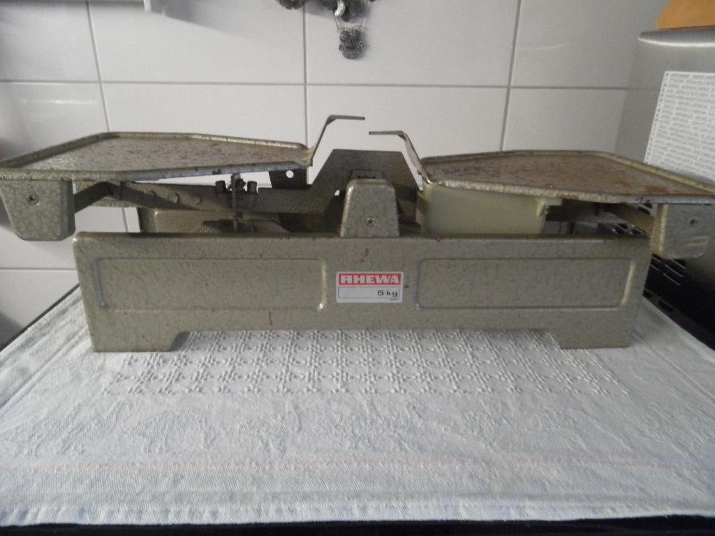 Brocante gietijzeren weegschaal., Ophalen of Verzenden