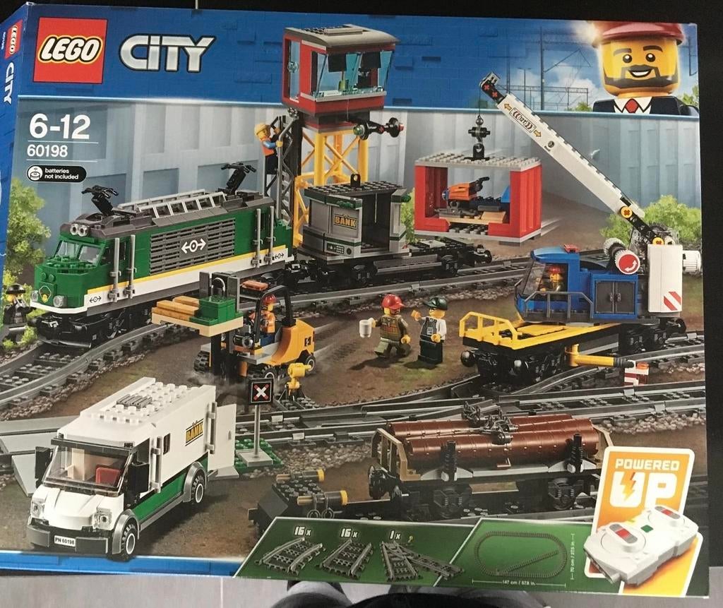 Lego City Vrachttrein 60198 met rails en instructies, Ophalen, City, Lego, Zo goed als nieuw