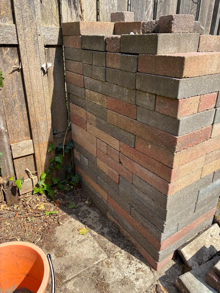 Gratis 5m2 Tuintegels, Tuin en Terras, Tegels en Klinkers, Ophalen, Gebruikt, 5 tot 10 m², Beton
