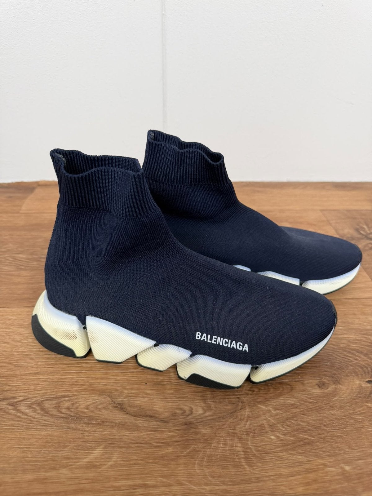 Balenciaga Speed Trainer sneakers maat 38, Ophalen of Verzenden, Gedragen, Blauw, Sneakers of Gympen
