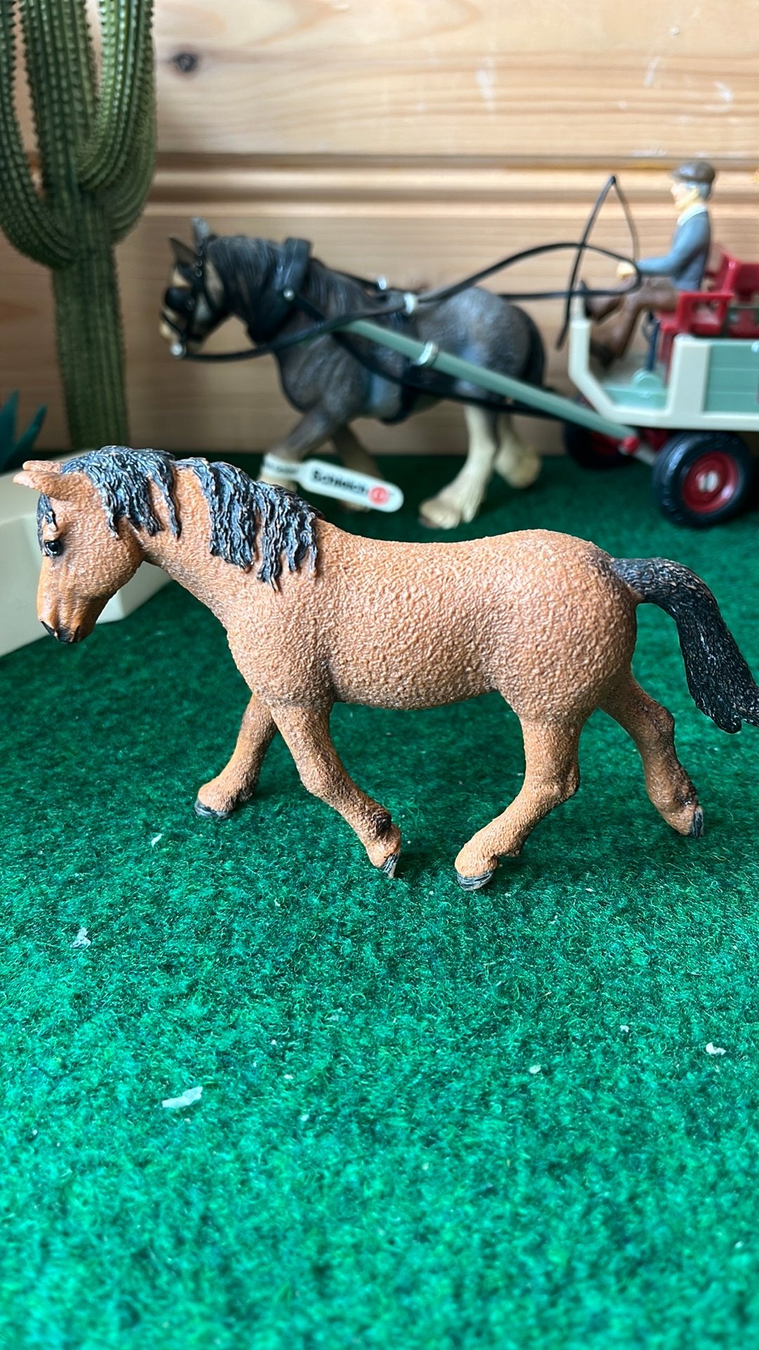 Schleich curly horse, Ophalen of Verzenden, Zo goed als nieuw, Paard, Beeldje of Figuurtje