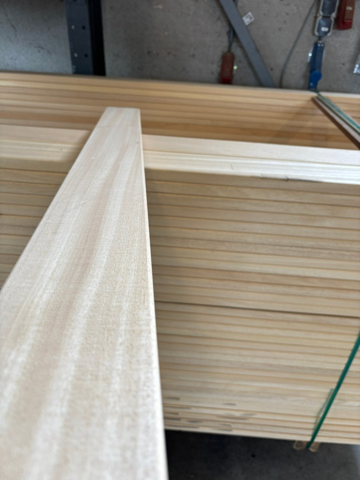 Sauna latten, abachi bank latten zelfbouw sauna, Ophalen of Verzenden, Nieuw, Fins of Traditioneel, Onderdelen