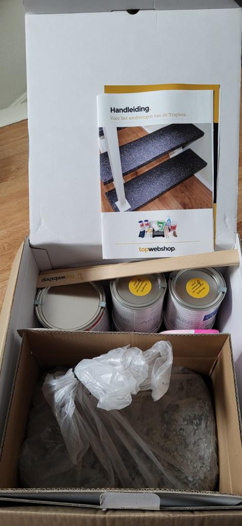 Compleet Traprenovatie Pakket - Trapbox Taupe 3mm matt, Ophalen, Nieuw