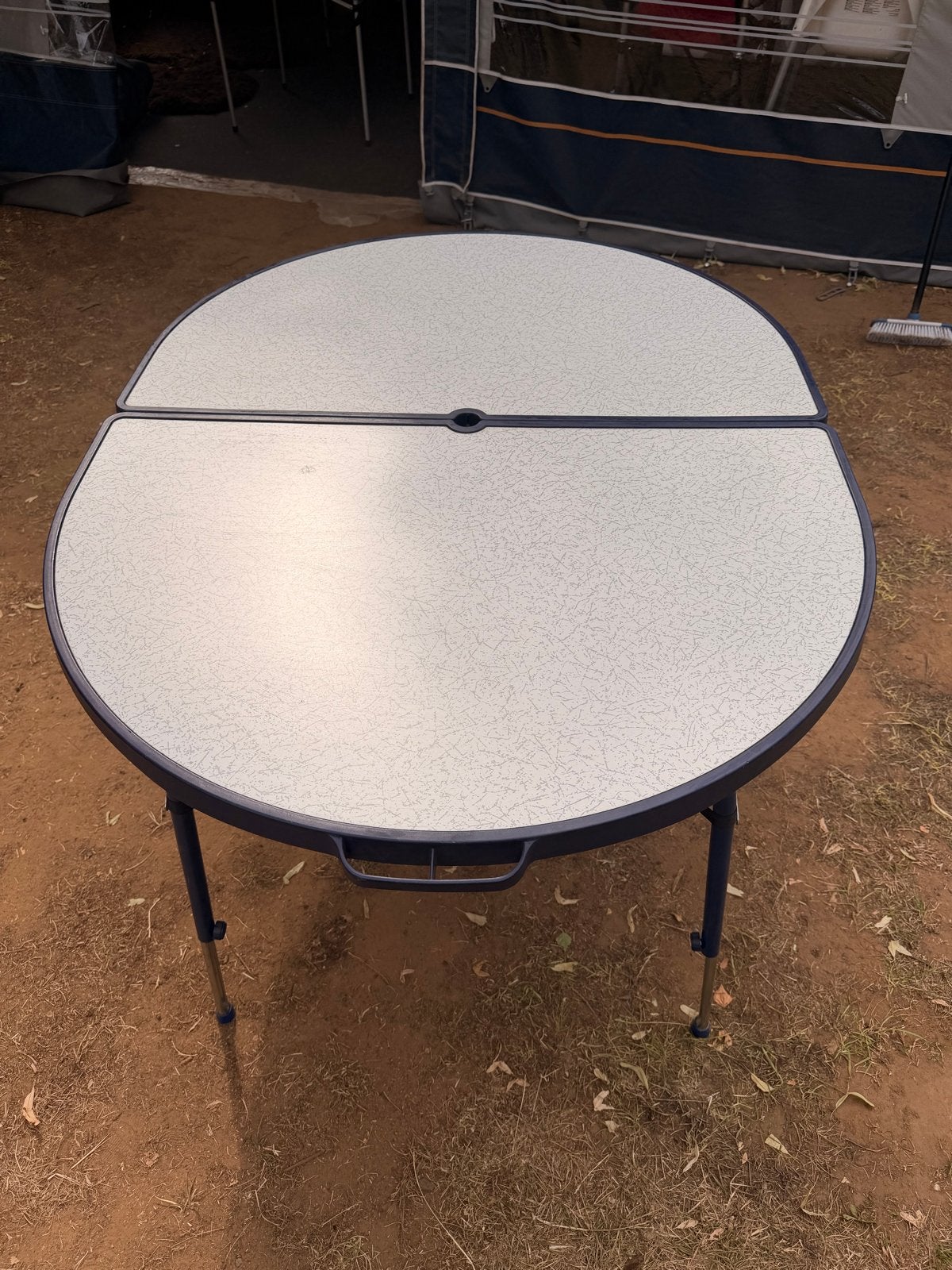 Crespo Campingtafel - Inklapbaar & Verstelbaar 120x90, Caravans en Kamperen, Ophalen, Gebruikt, Campingtafel