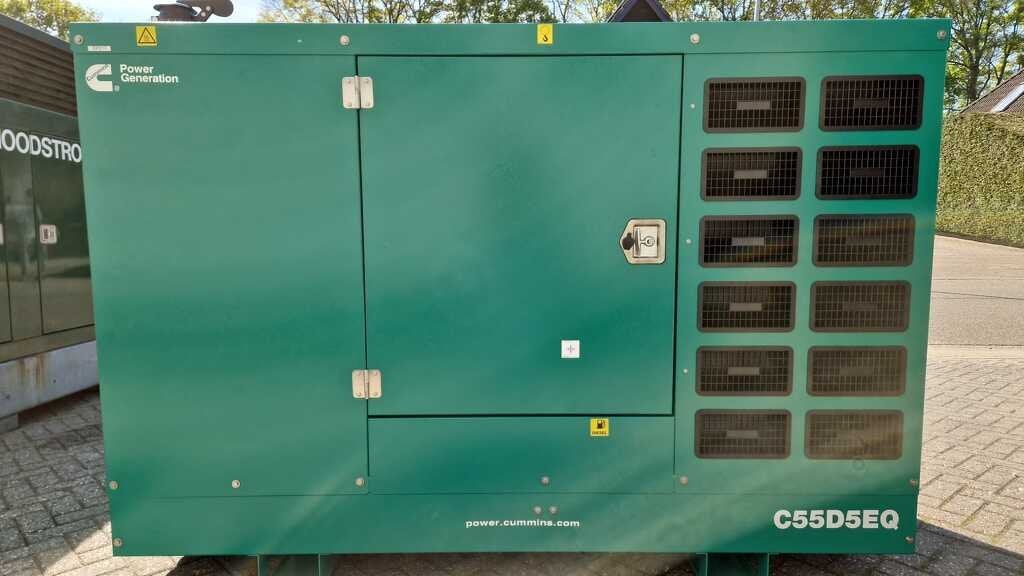 CUMMINS C55D5EQ(S) 55KVA Generator, Zakelijke goederen, Machines en Bouw | Aggregaten