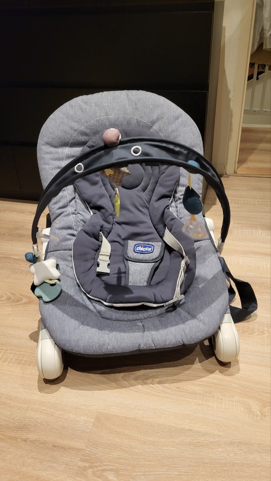 Chicco Wipstoel met gordel en speelboog, Ophalen, Gebruikt, Wipstoel, Chicco
